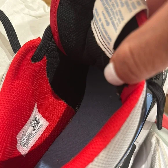 Nike Black and Blue Sneakers with Elephant Print - Picture 3 of 4